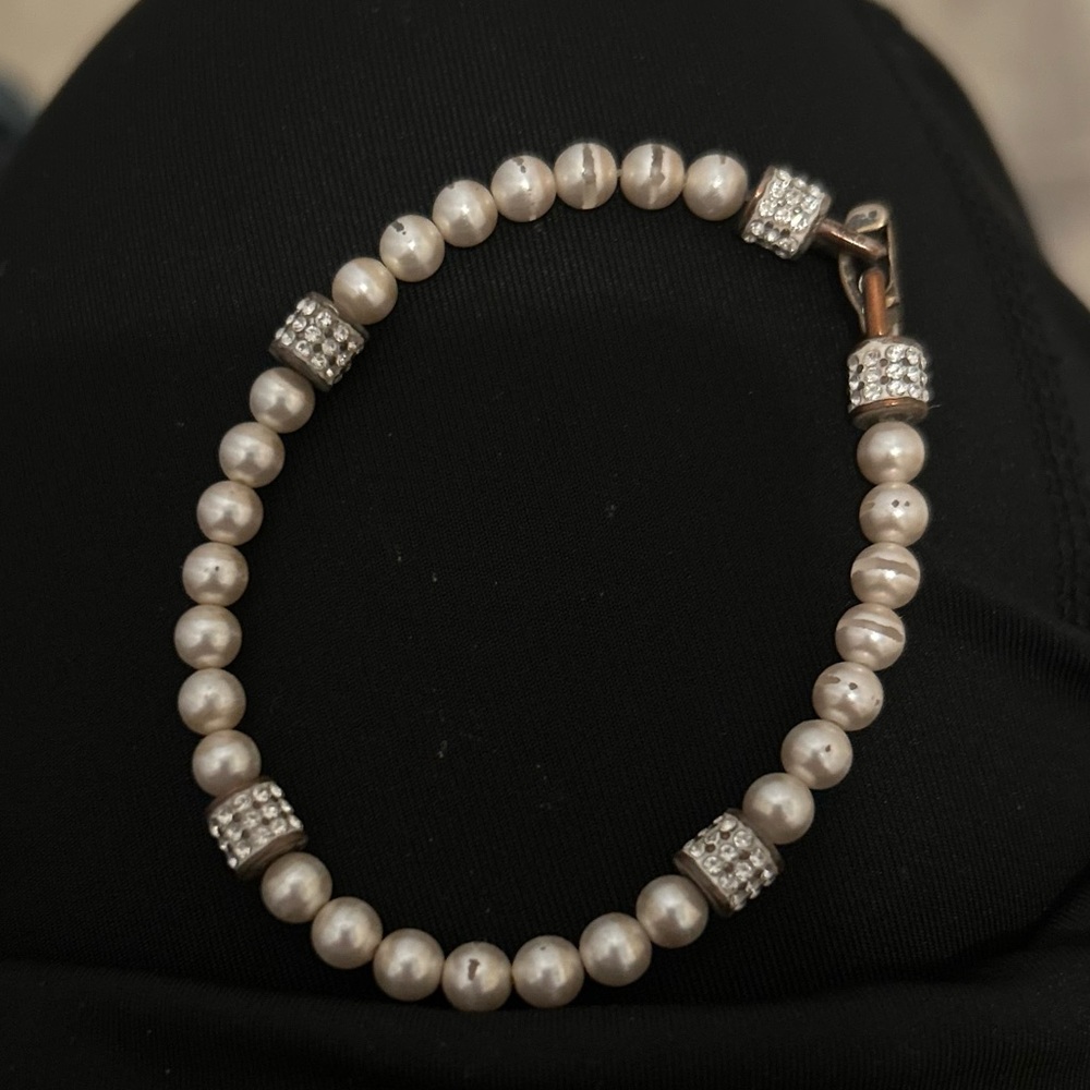 Brighton Pearl and Silver Bracelet
